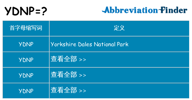ydnp 代表什么