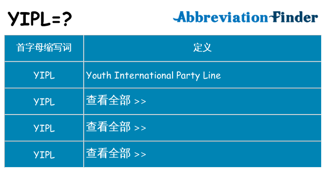 yipl 代表什么