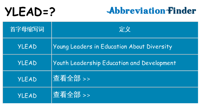ylead 代表什么