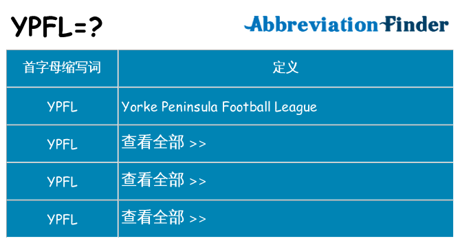 ypfl 代表什么