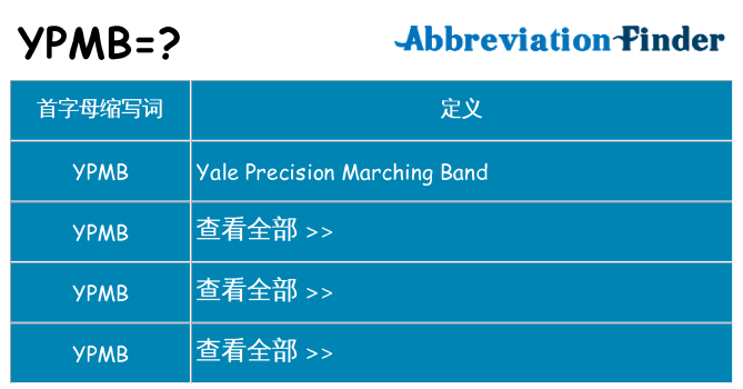ypmb 代表什么