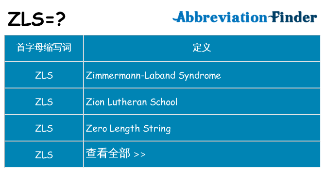 zls 代表什么