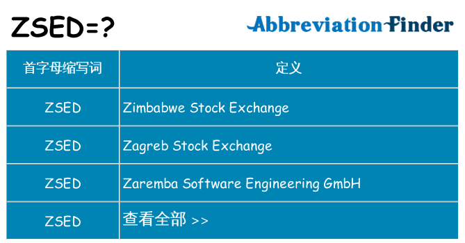 zsed 代表什么