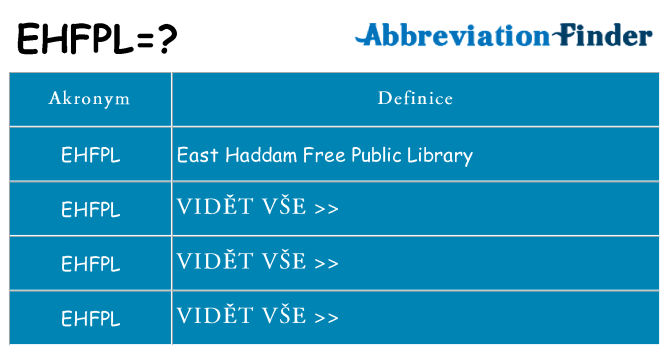 Co znamená ehfpl
