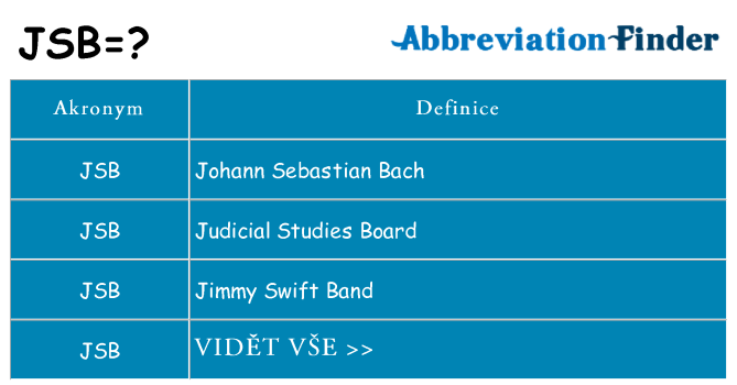 Co znamená jsb