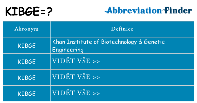 Co znamená kibge