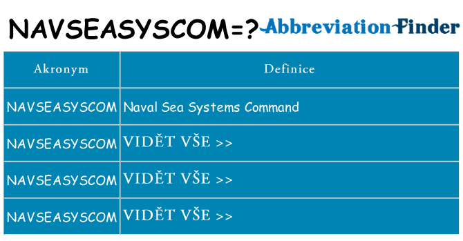 Co znamená navseasyscom