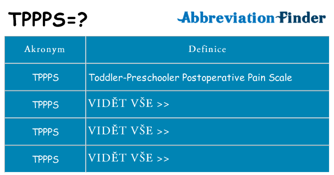 Co znamená tppps