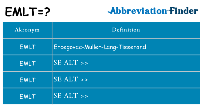Hvad betyder emlt står for