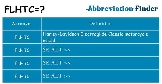 Hvad betyder flhtc står for