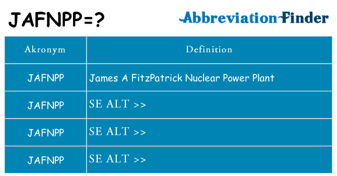 Hvad betyder jafnpp står for
