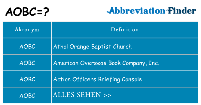 Wofür steht aobc