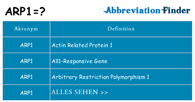 Wofür steht arp1