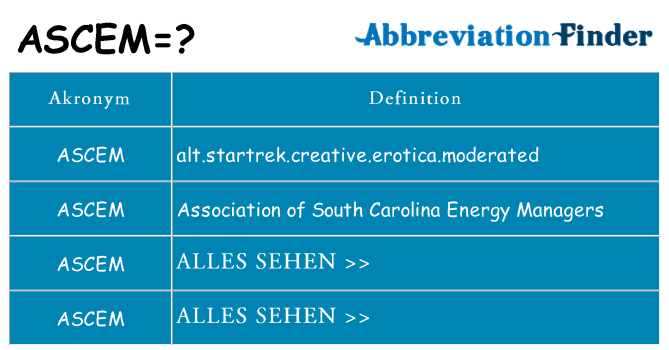Wofür steht ascem