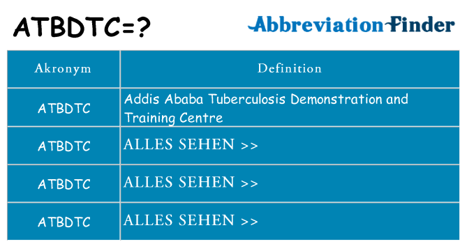 Wofür steht atbdtc