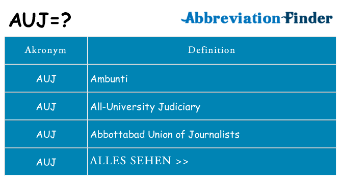 Wofür steht auj