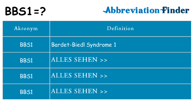 Wofür steht bbs1