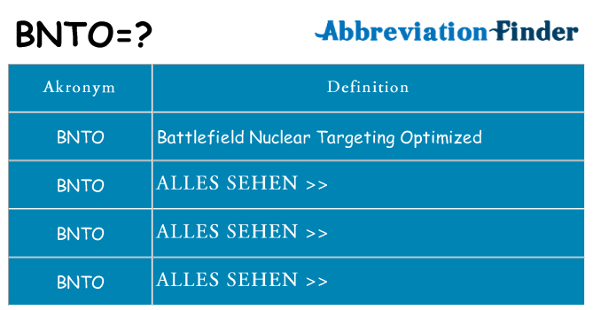 Wofür steht bnto