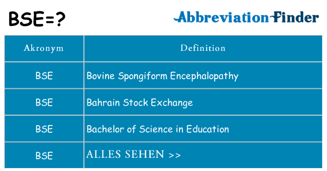 Wofür steht bse