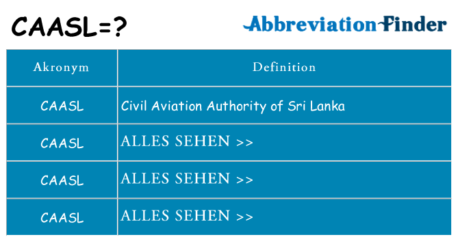 Wofür steht caasl