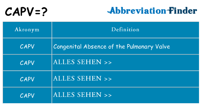 Wofür steht capv