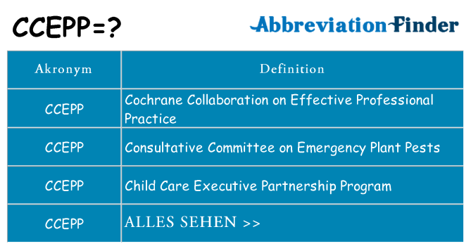 Wofür steht ccepp