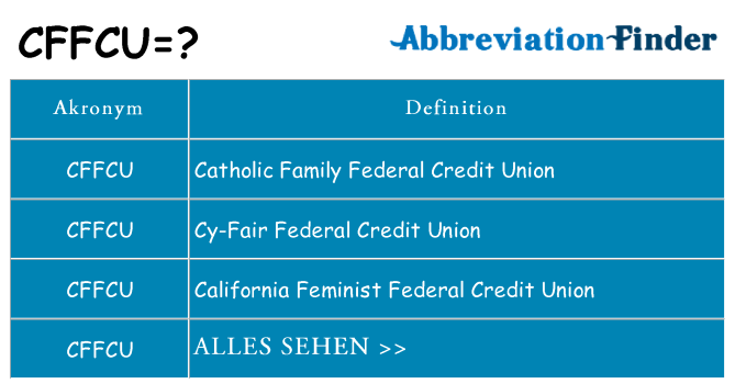 Wofür steht cffcu