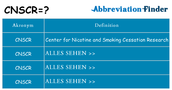 Wofür steht cnscr