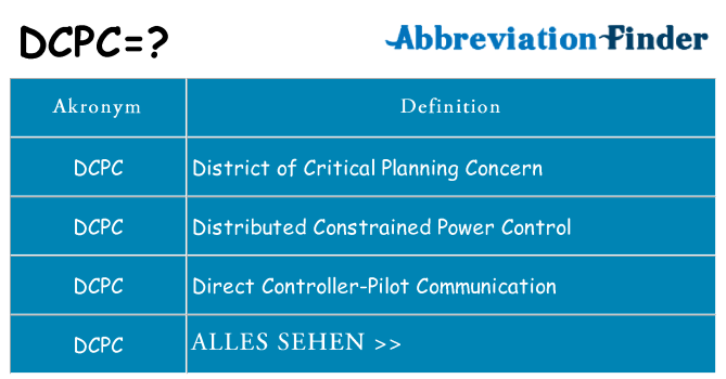 Wofür steht dcpc