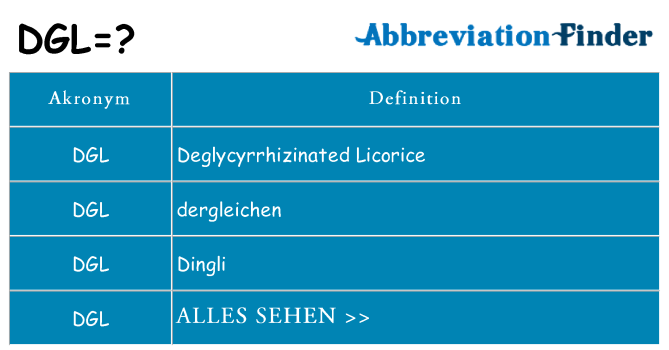 Wofür steht dgl