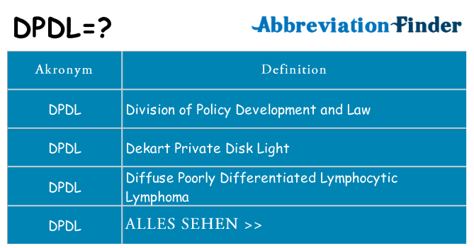 Wofür steht dpdl