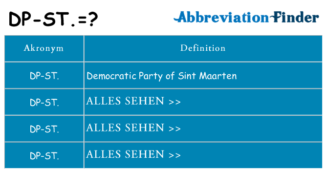 Wofür steht dp-st