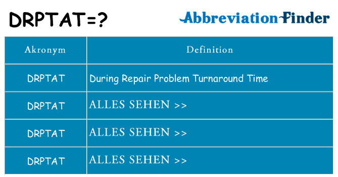 Wofür steht drptat
