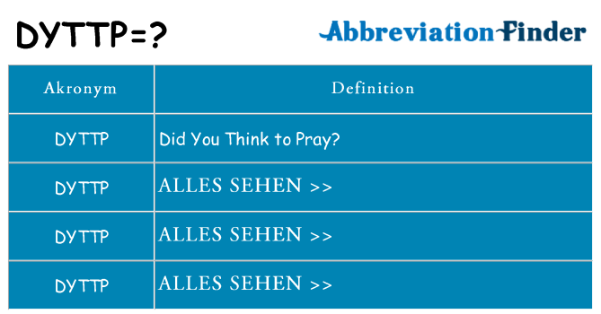 Wofür steht dyttp