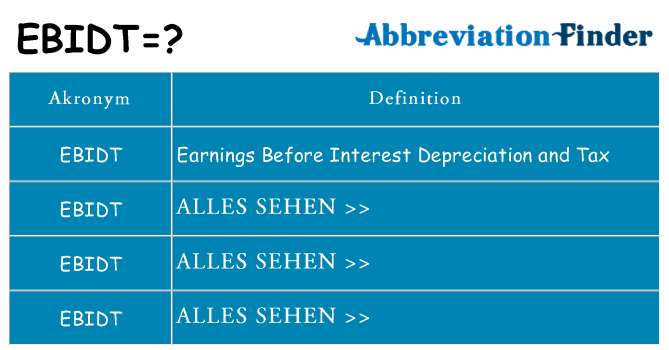 Wofür steht ebidt