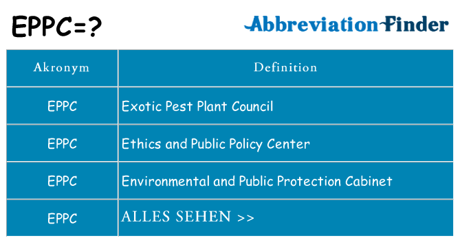 Wofür steht eppc