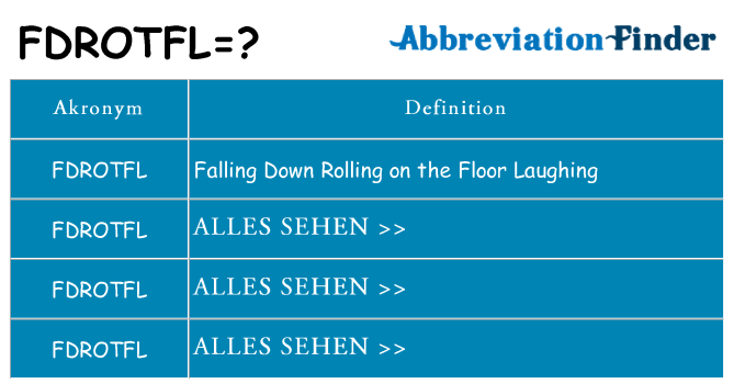 Wofür steht fdrotfl