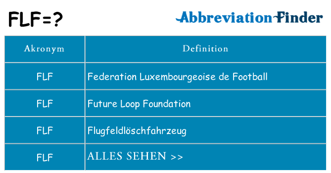 Wofür steht flf