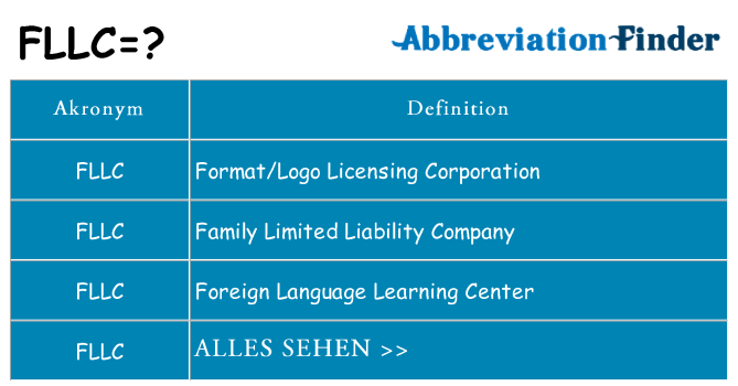 Wofür steht fllc