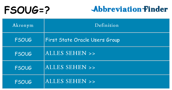 Wofür steht fsoug
