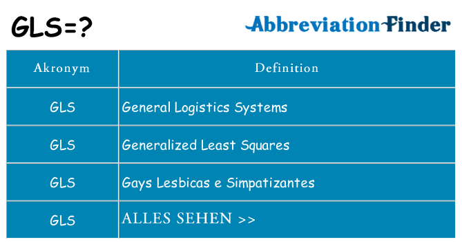 Wofür steht gls