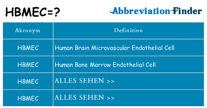 Wofür steht hbmec