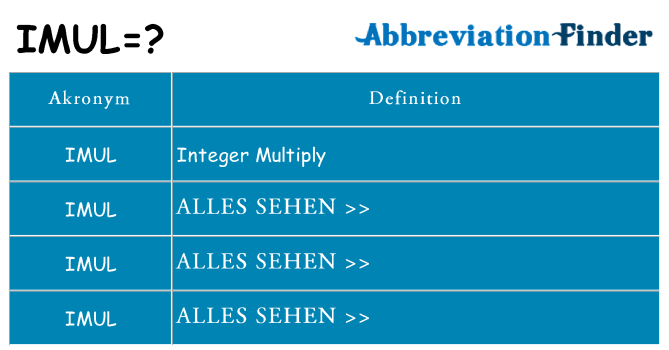 Wofür steht imul