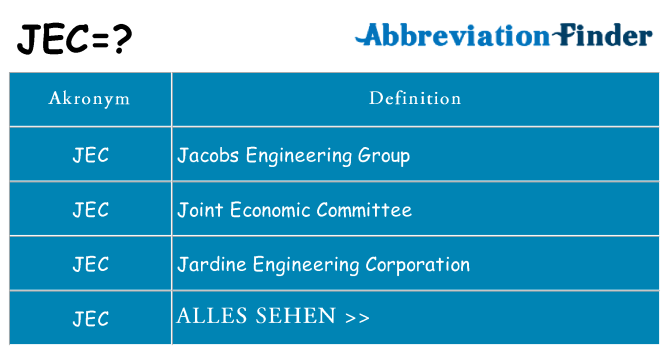 Wofür steht jec