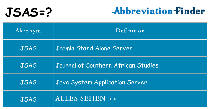 Wofür steht jsas