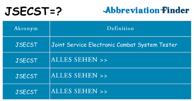 Wofür steht jsecst