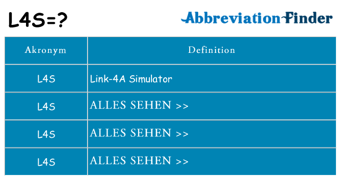 Wofür steht l4s