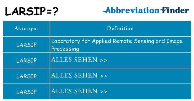 Wofür steht larsip