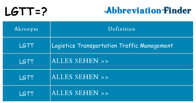 Wofür steht lgtt
