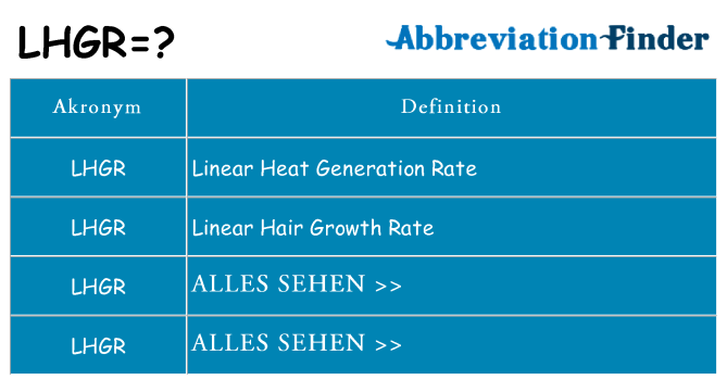 Wofür steht lhgr